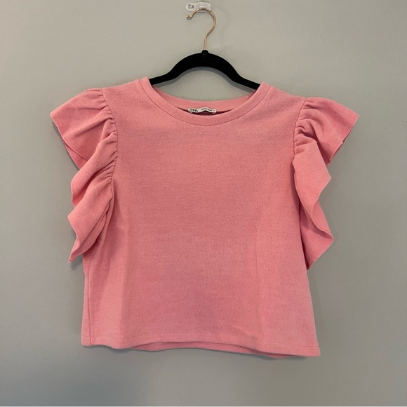 Zara Soft Ruffled Top - Picture 2 of 8